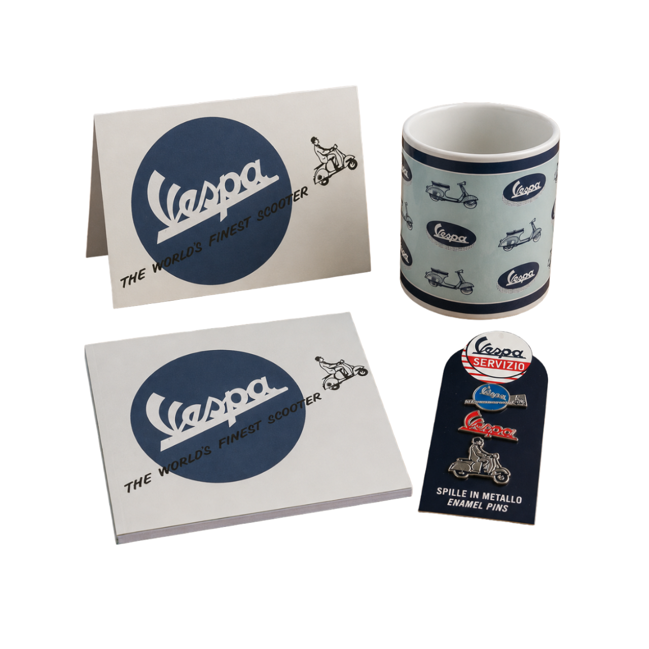 Paquete de productos de Vespa «World’s Finest Scooter»
