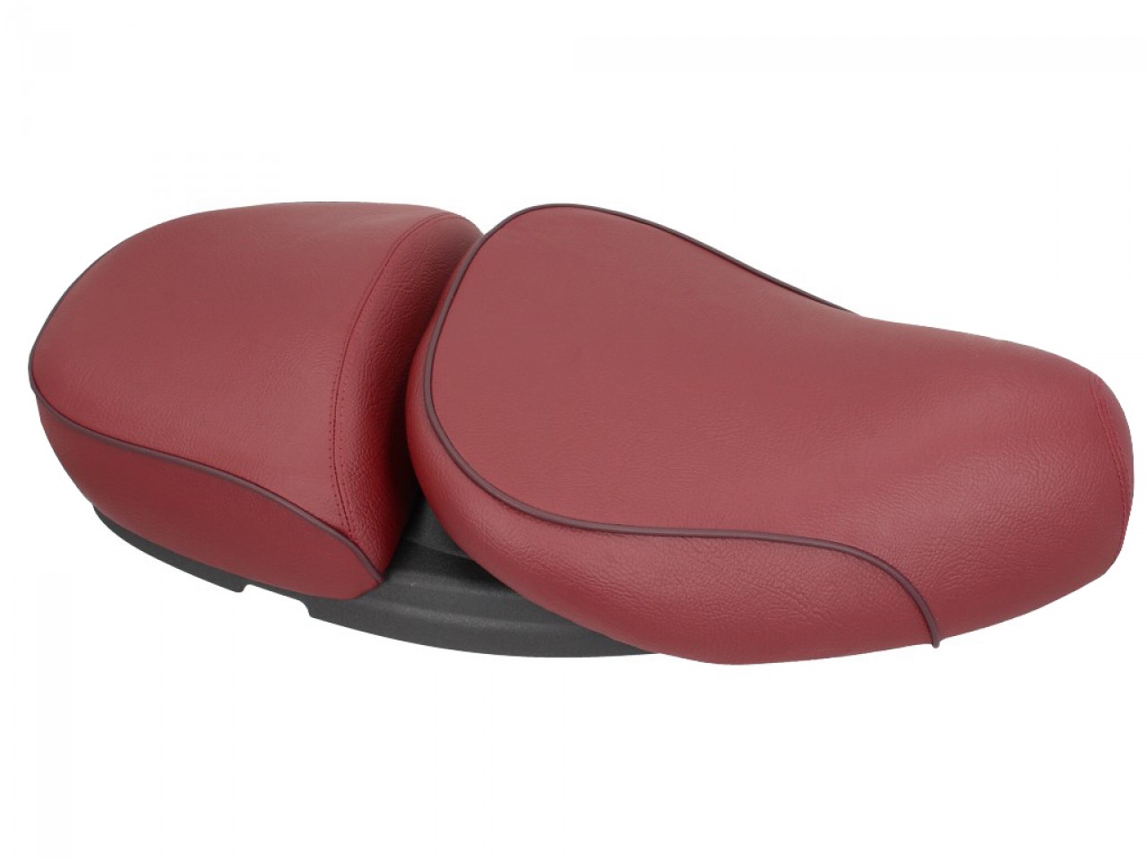 Asiento Vespa 2 plazas de cuero genuino rojo para LX 50-150cc Touring, ET2/ET4 /LX/LXV/S 50-150cc-