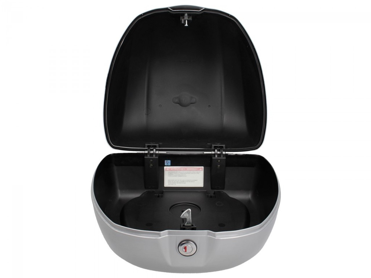 Baúl trasero para Vespa de 32 l, color plata, modelo 719/C, sin respaldo