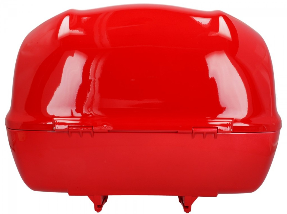Baúl trasero para Vespa de 32 l, rojo brillante, 894, sin respaldo