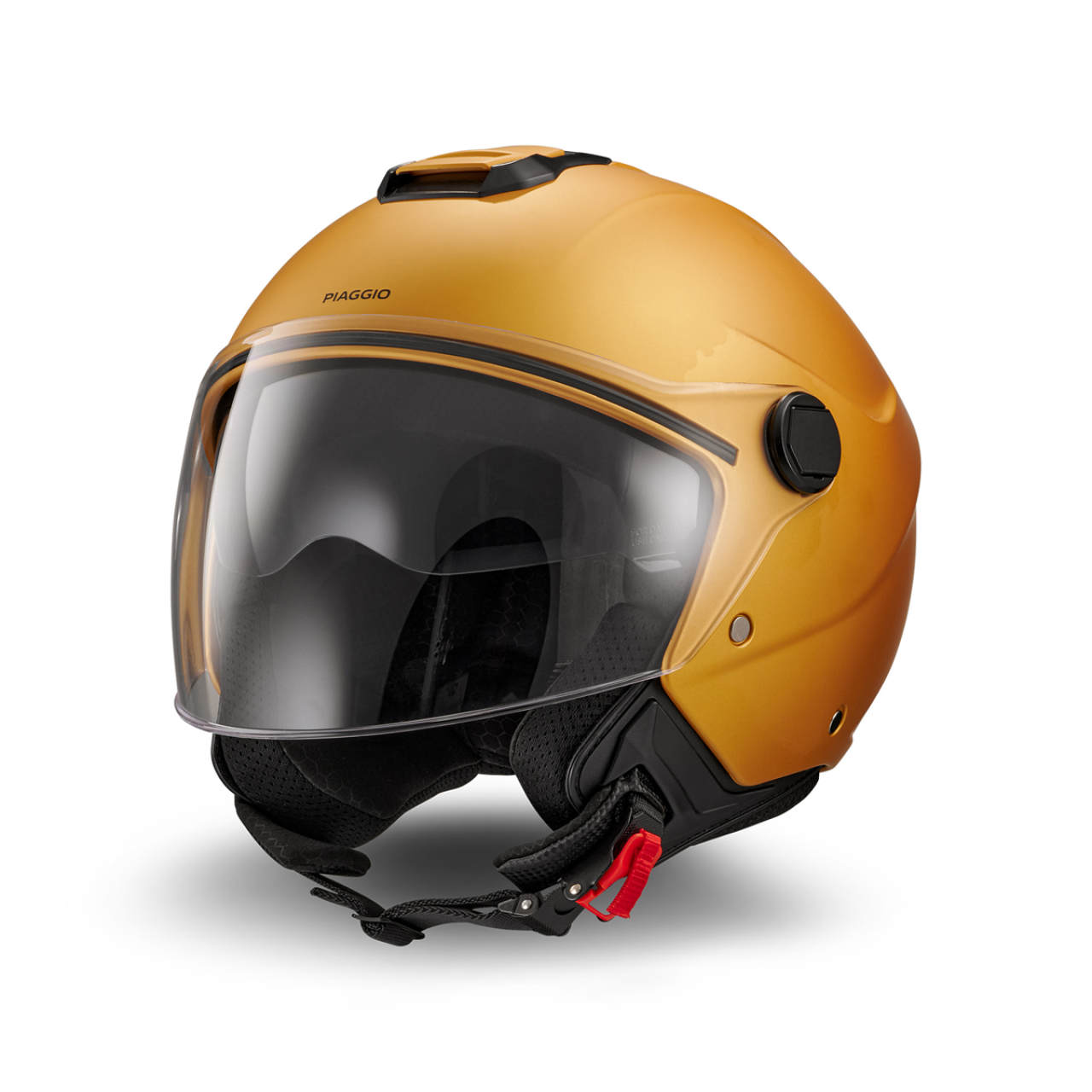 Casco jet Piaggio Demi Jet UL01 amarillo mate