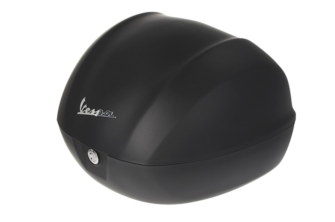 Baúl para Vespa de 32 l, negro mate, modelo 99/C, sin respaldo