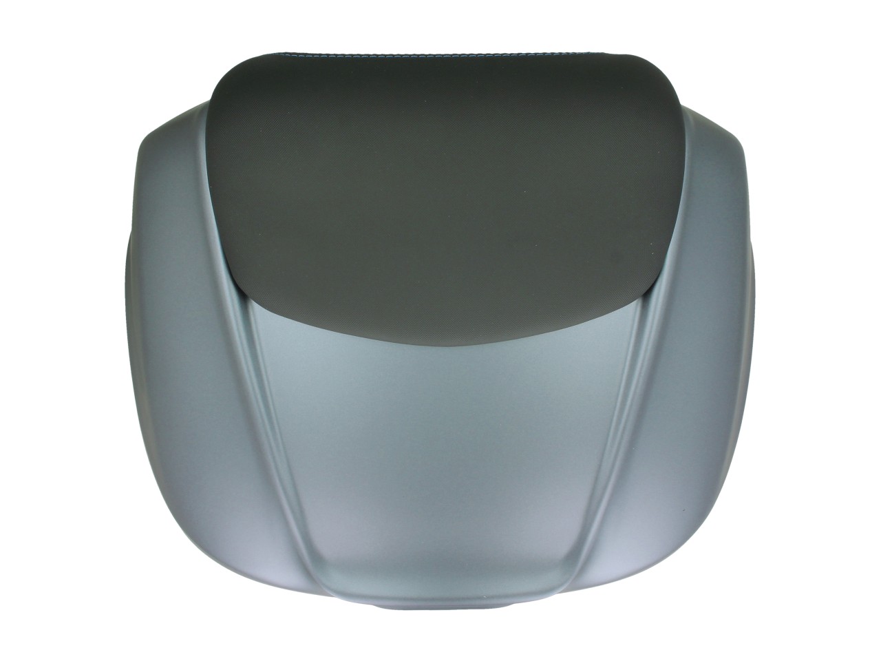 Maleta superior de 37 l con respaldo para Piaggio MP3 HPE Maxi 400 Sport / Maxi 530 Exclusive - grigio titani