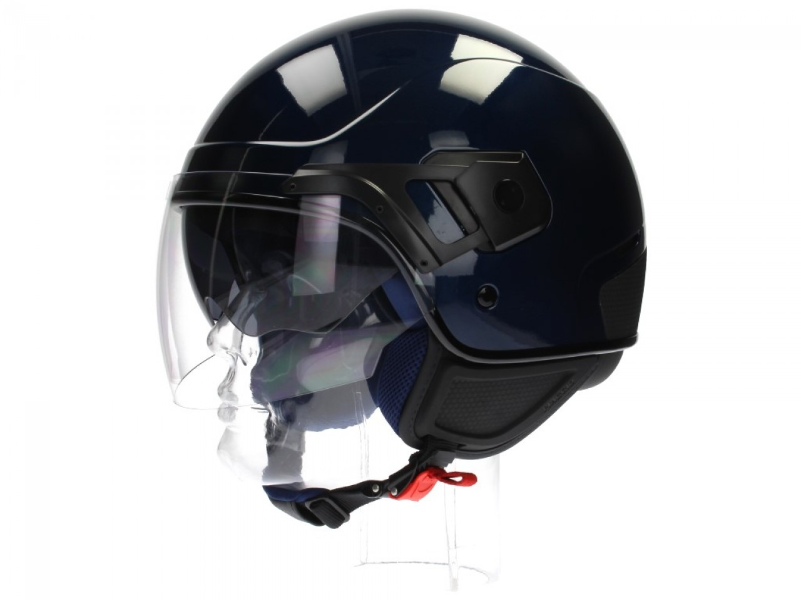 Casco jet Piaggio PJ azul