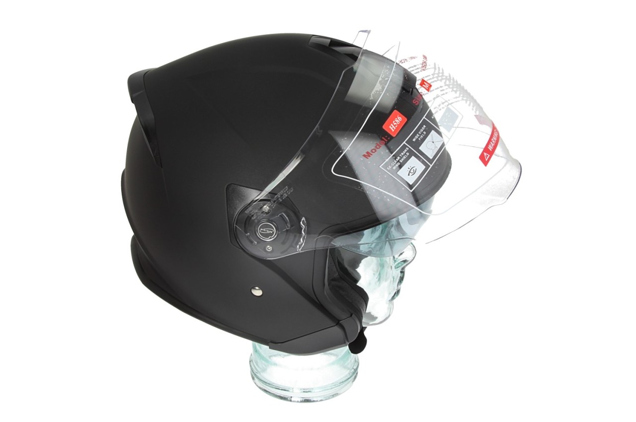 Casco Piaggio Jet Full Jet PFJ negro mate