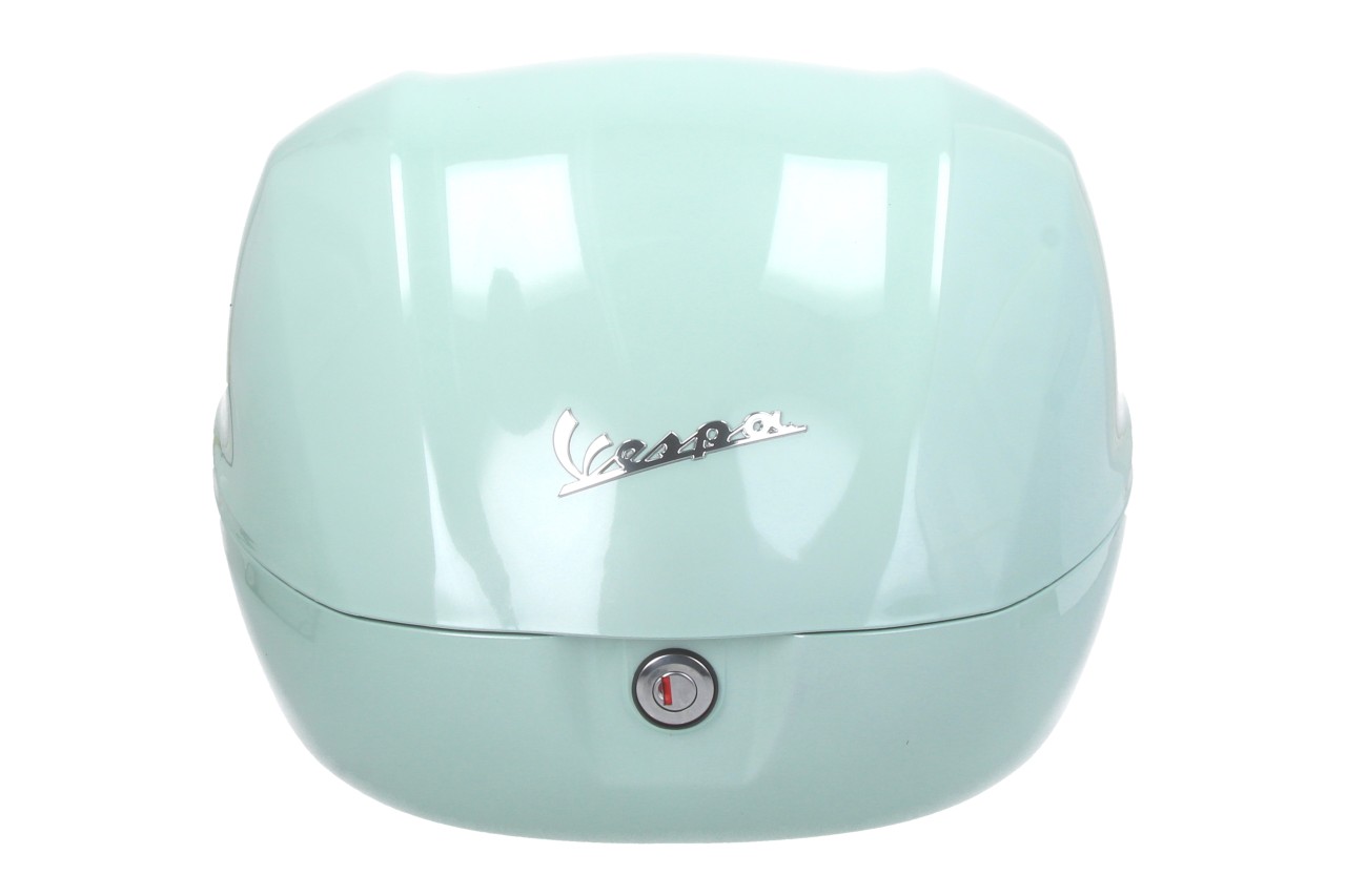 Baúl trasero para Vespa de 32 l, verde Latte Menta 350/A, sin respaldo