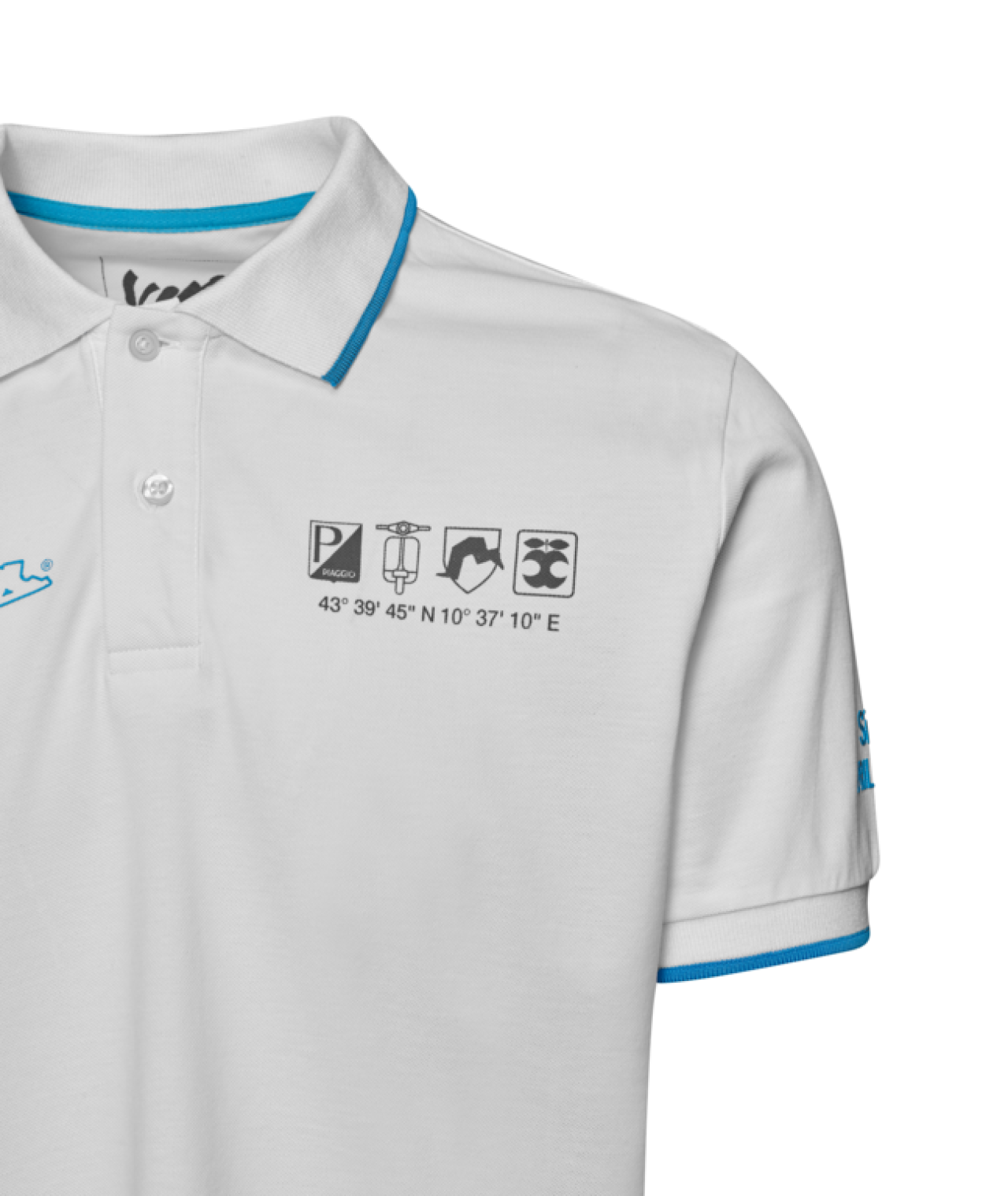 Camiseta polo Vespa «Holy white» de la colección DEC