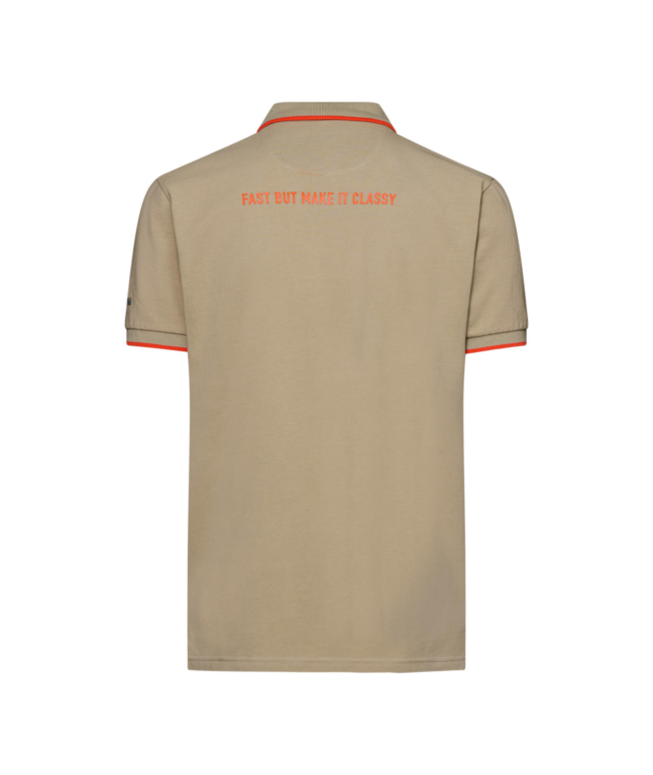Camiseta polo Vespa Nomad beige, colección DEC