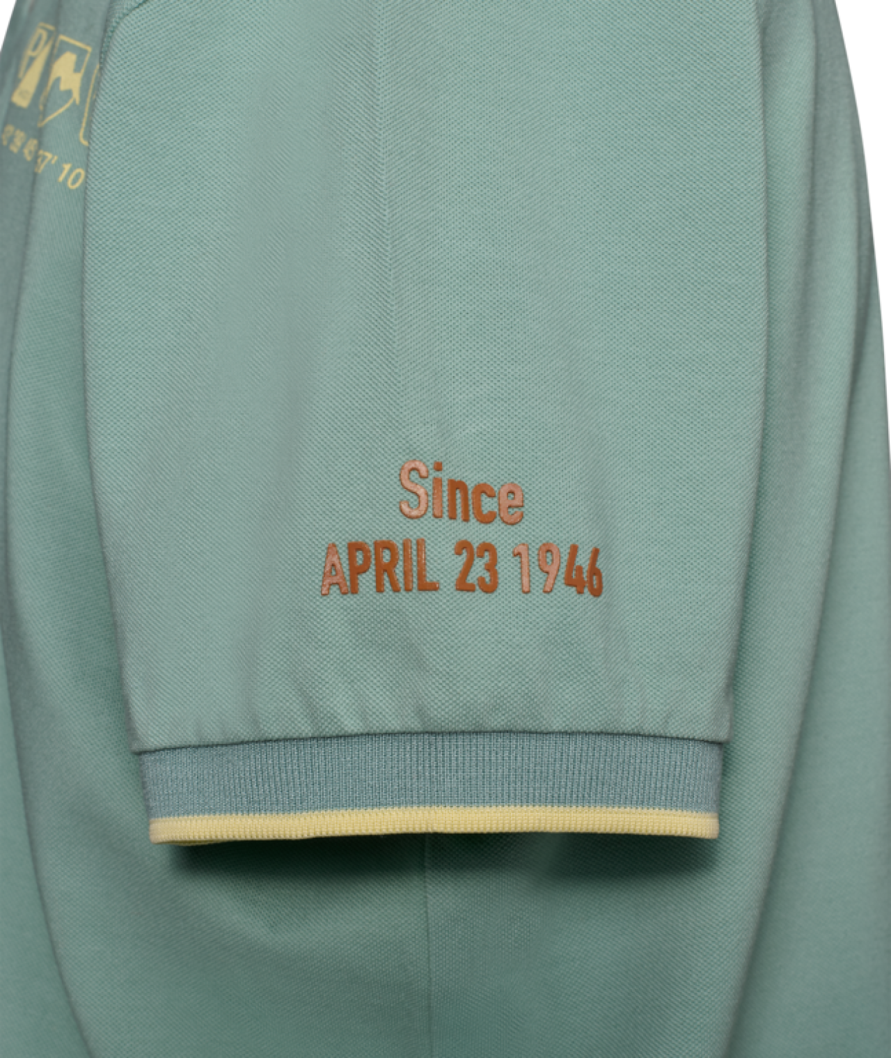 Camiseta polo Vespa «Origin» verde, colección DEC