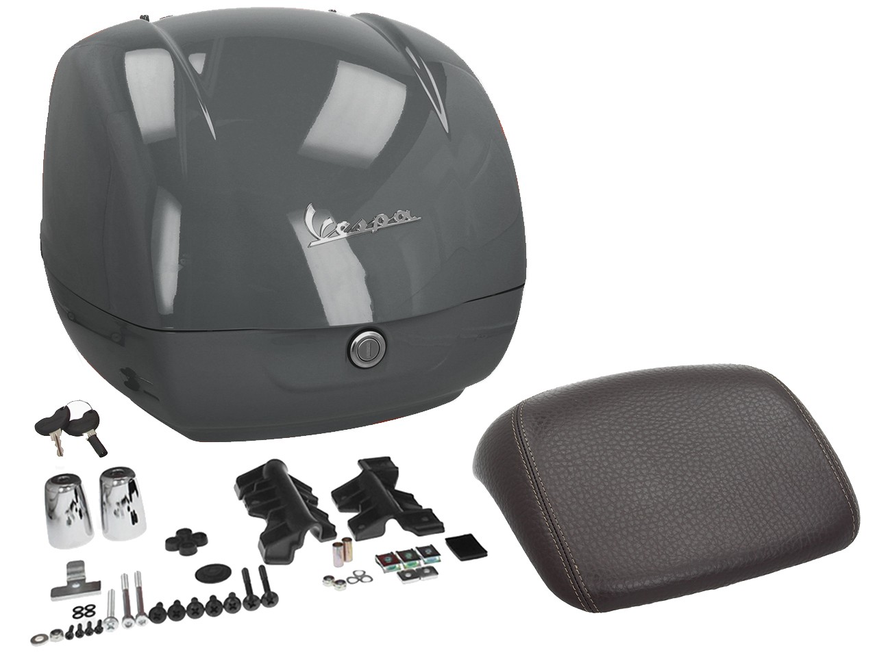Topcase original para Vespa GTS - G03 Titan Grey / Grigio Travolgente GLC