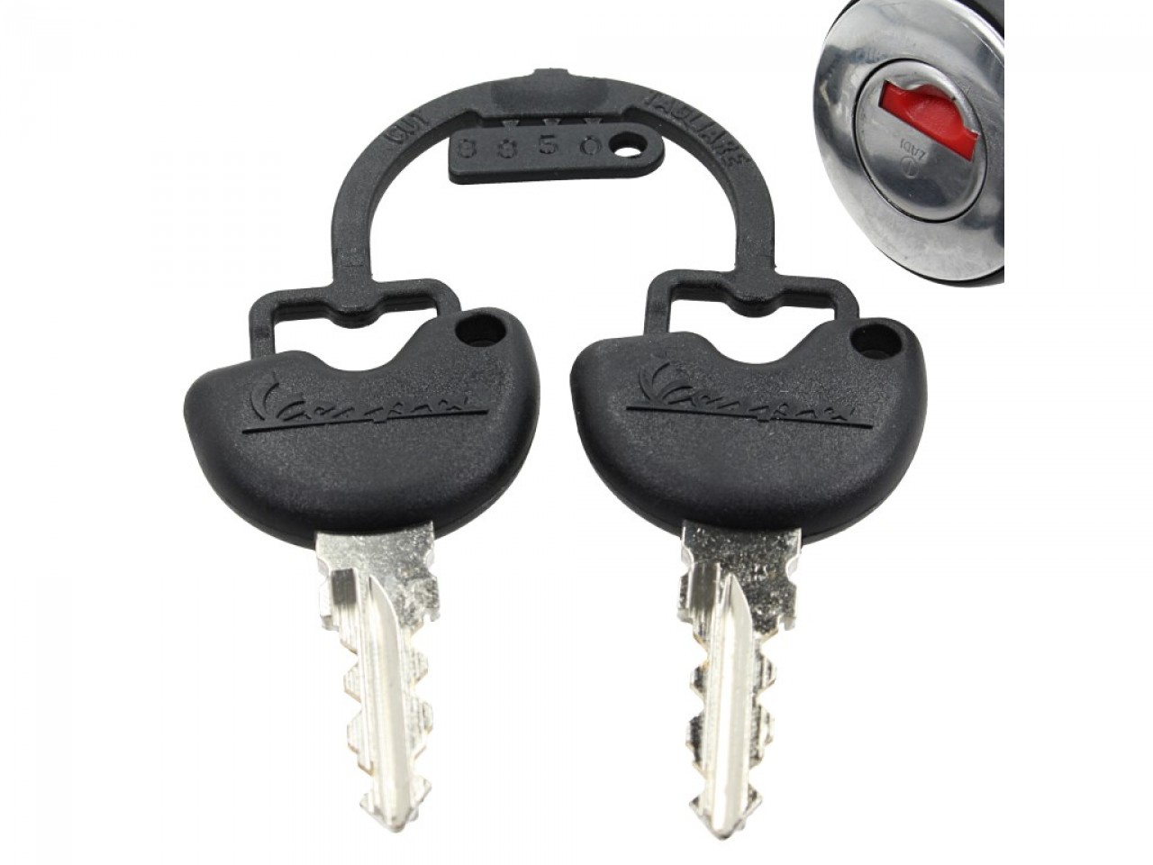 Cerradura de recambio para baúles Vespa GTS