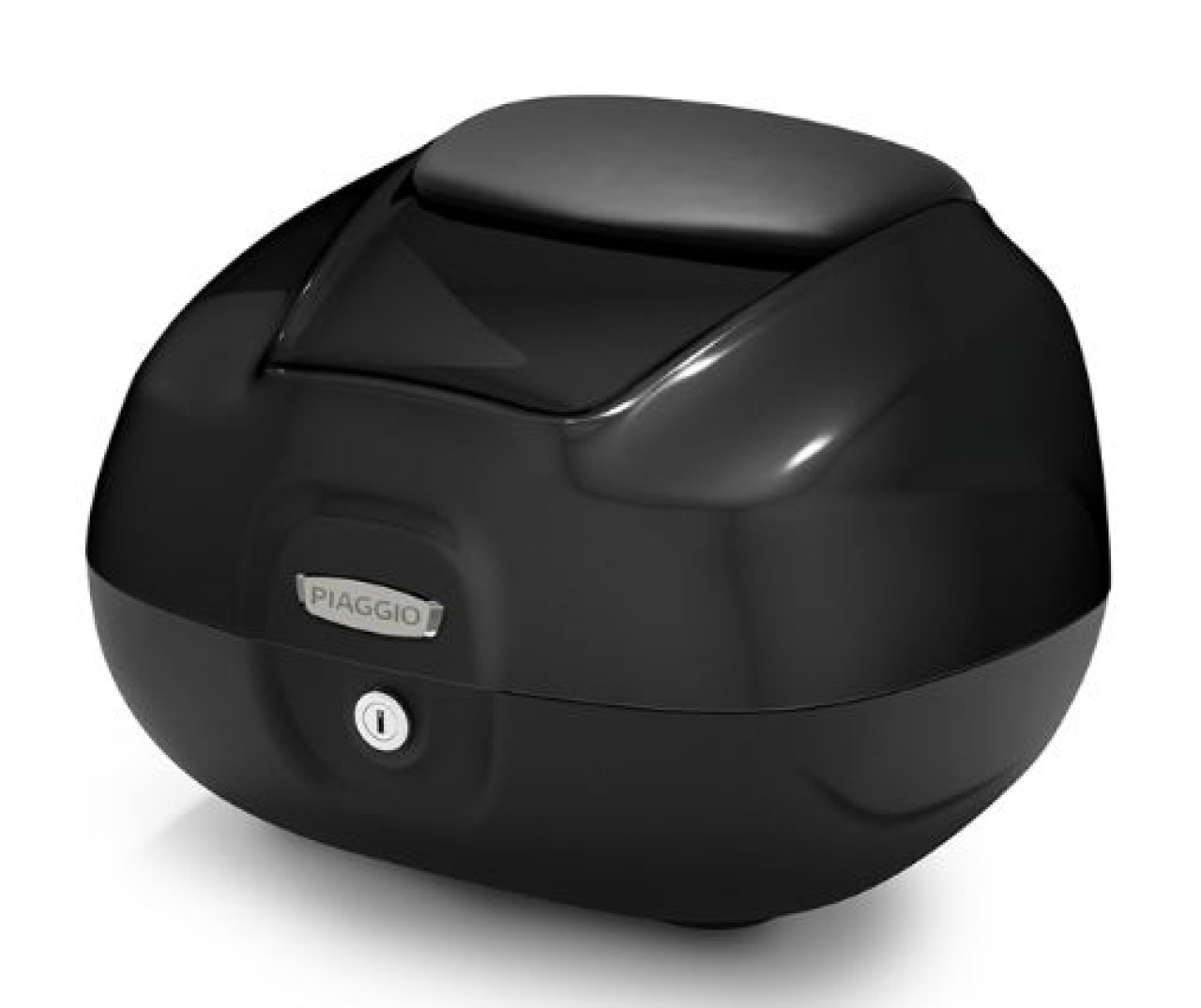 Maleta superior de 37 l con respaldo para Piaggio MP3 HPE RST 400 Classic (2022) - negro cosmo 98/A