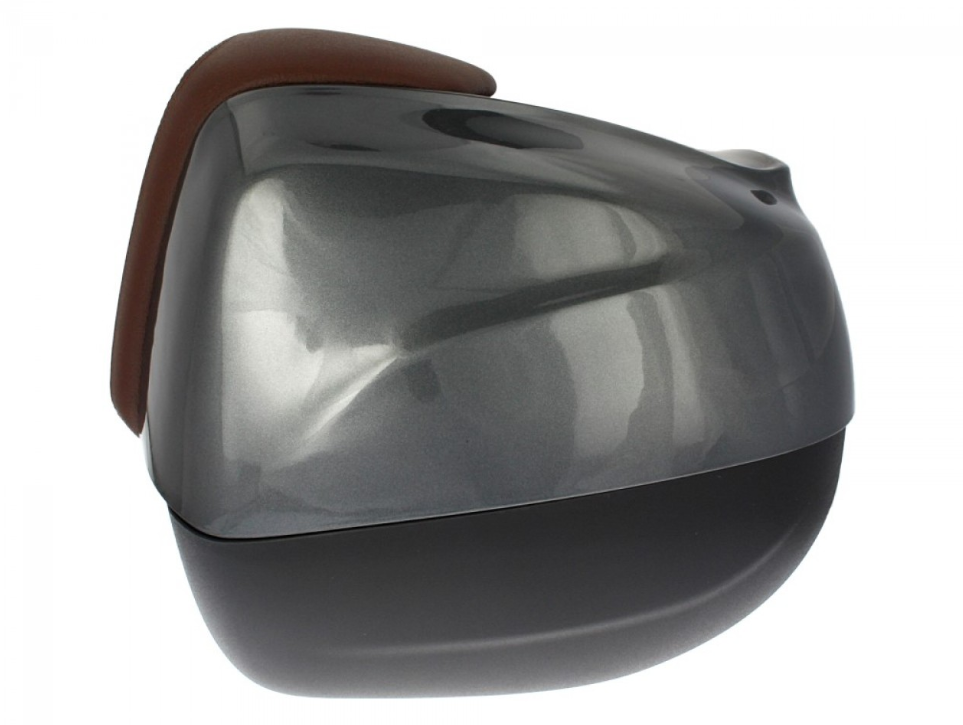 Maleta superior de 37 l con respaldo para Piaggio Medley 125/150 (16-18) - gris 798/B