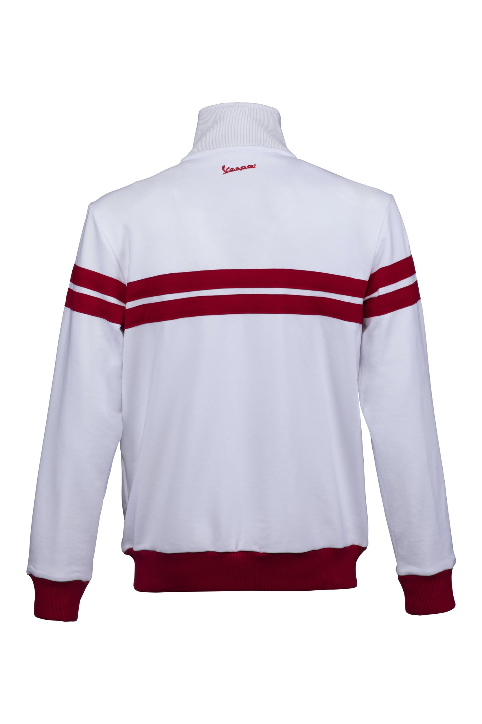 Vespa Sudadera Chaqueta Racing Sixties 60s blanco / rojo