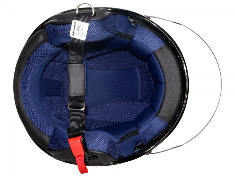 Casco jet Piaggio PJ azul