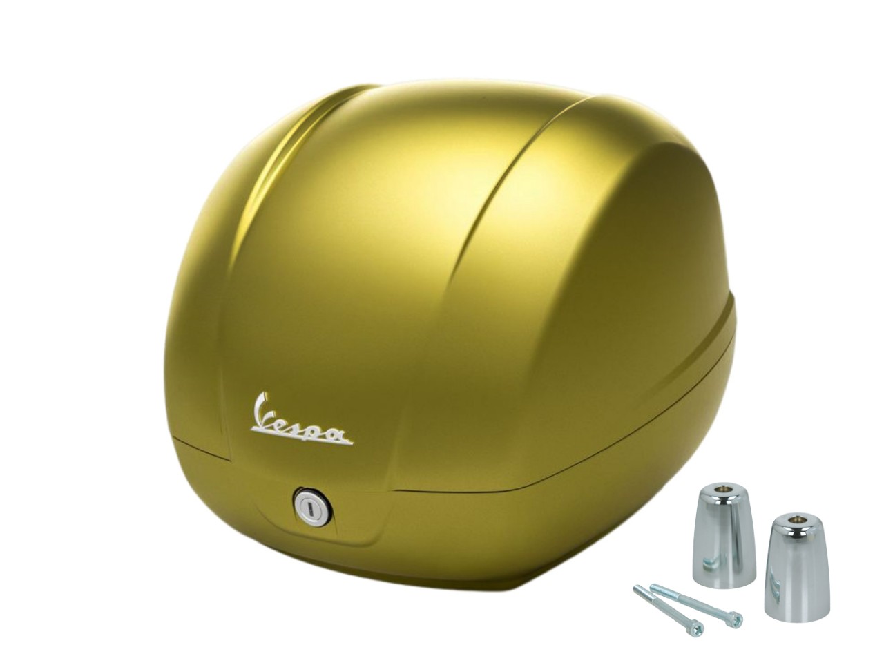 Baúl original de 36 l en verde mate V03 para Vespa GTS 125/310 y GTV 310
