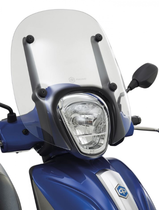 Parabrisas deportivo completo, transparente para Medley Original Piaggio