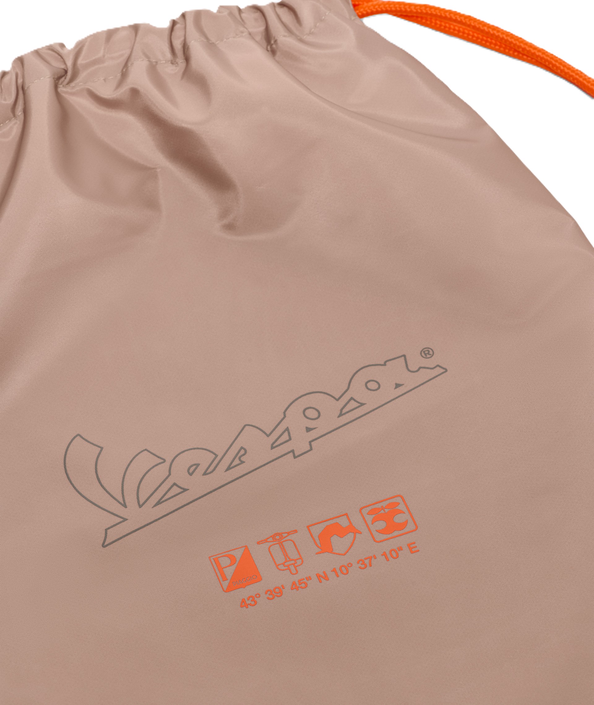 Mochila/bolsa de deporte Vespa Nomad beige, colección DEC
