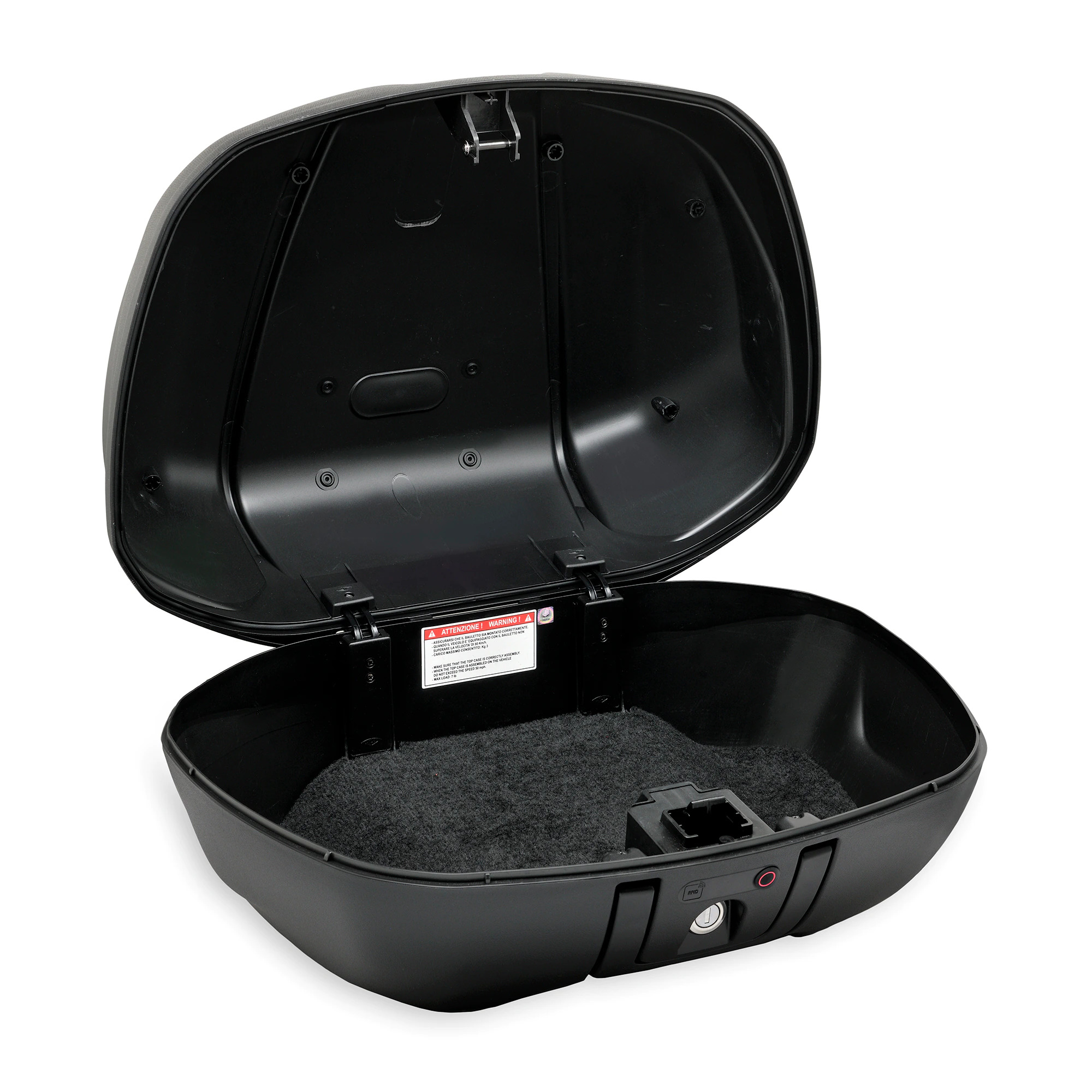 Kit maletín superior "Keyless" 52 l (incl. placa de montaje) para Piaggio MP3 400 / 530 HPE