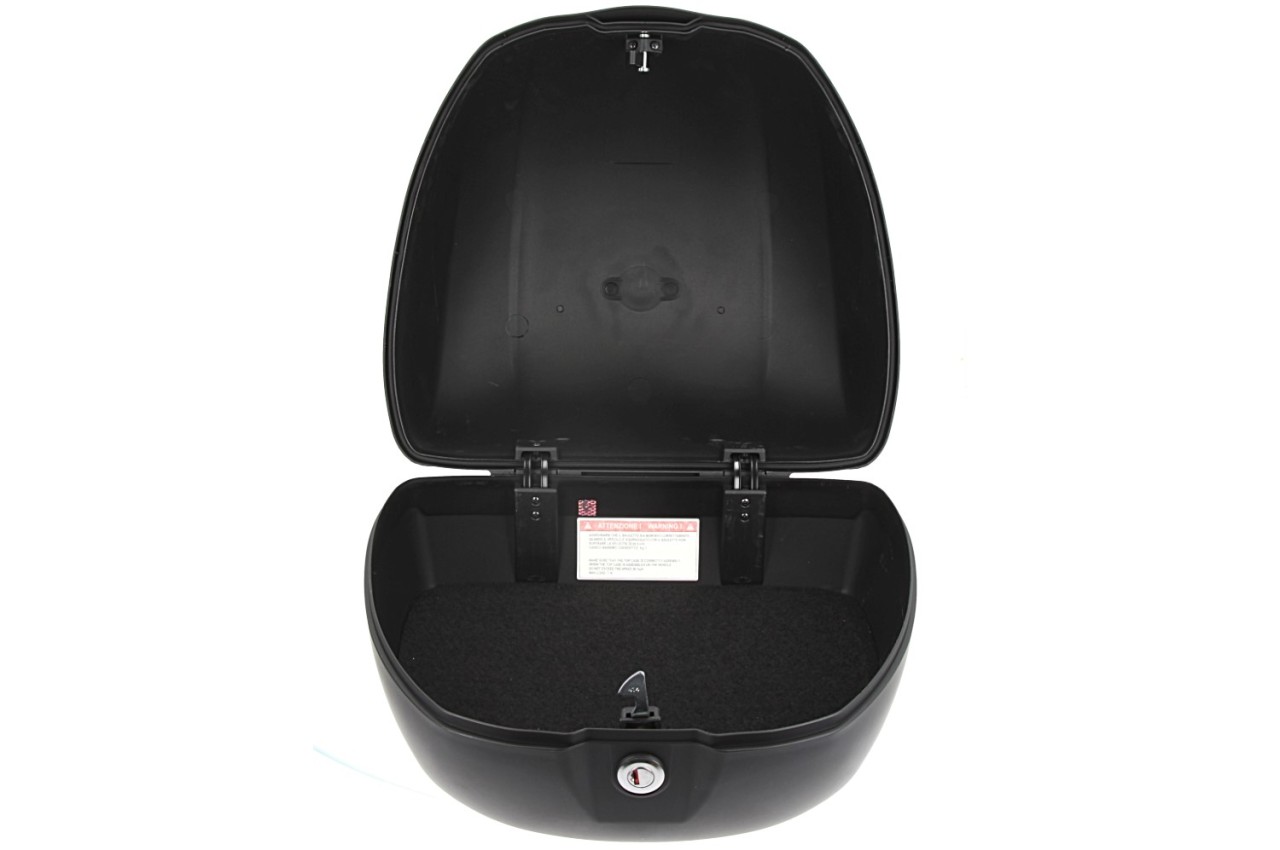 Baúl para Vespa de 32 l, negro mate, modelo 99/C, sin respaldo