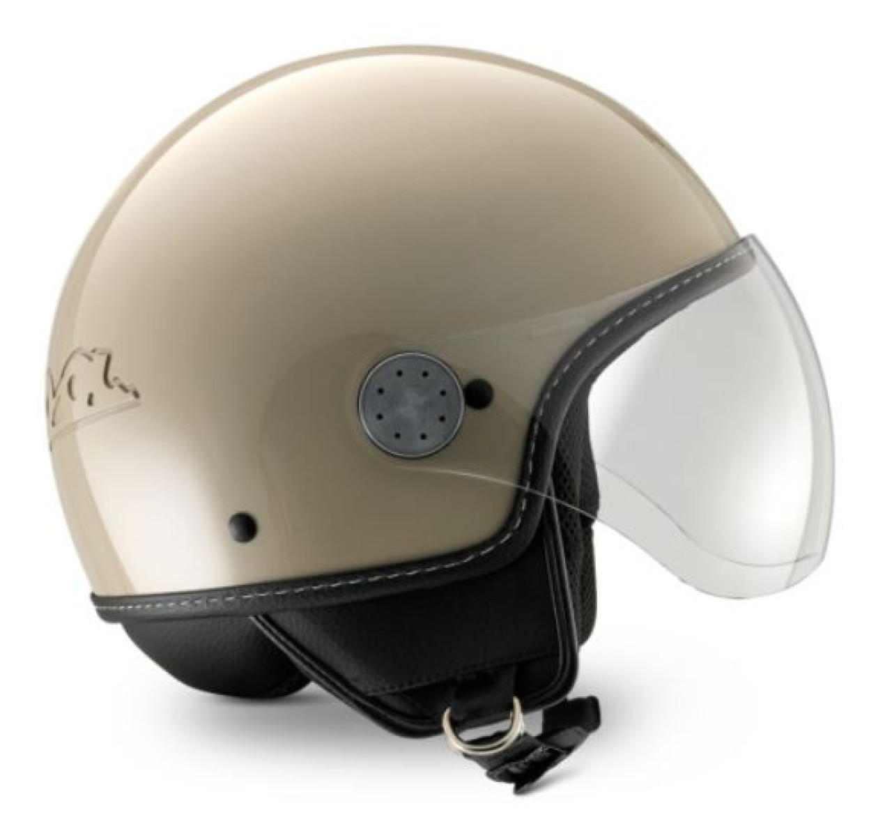Casco jet Vespa, Vespa Visor LangHe, beige (Q01) - L1