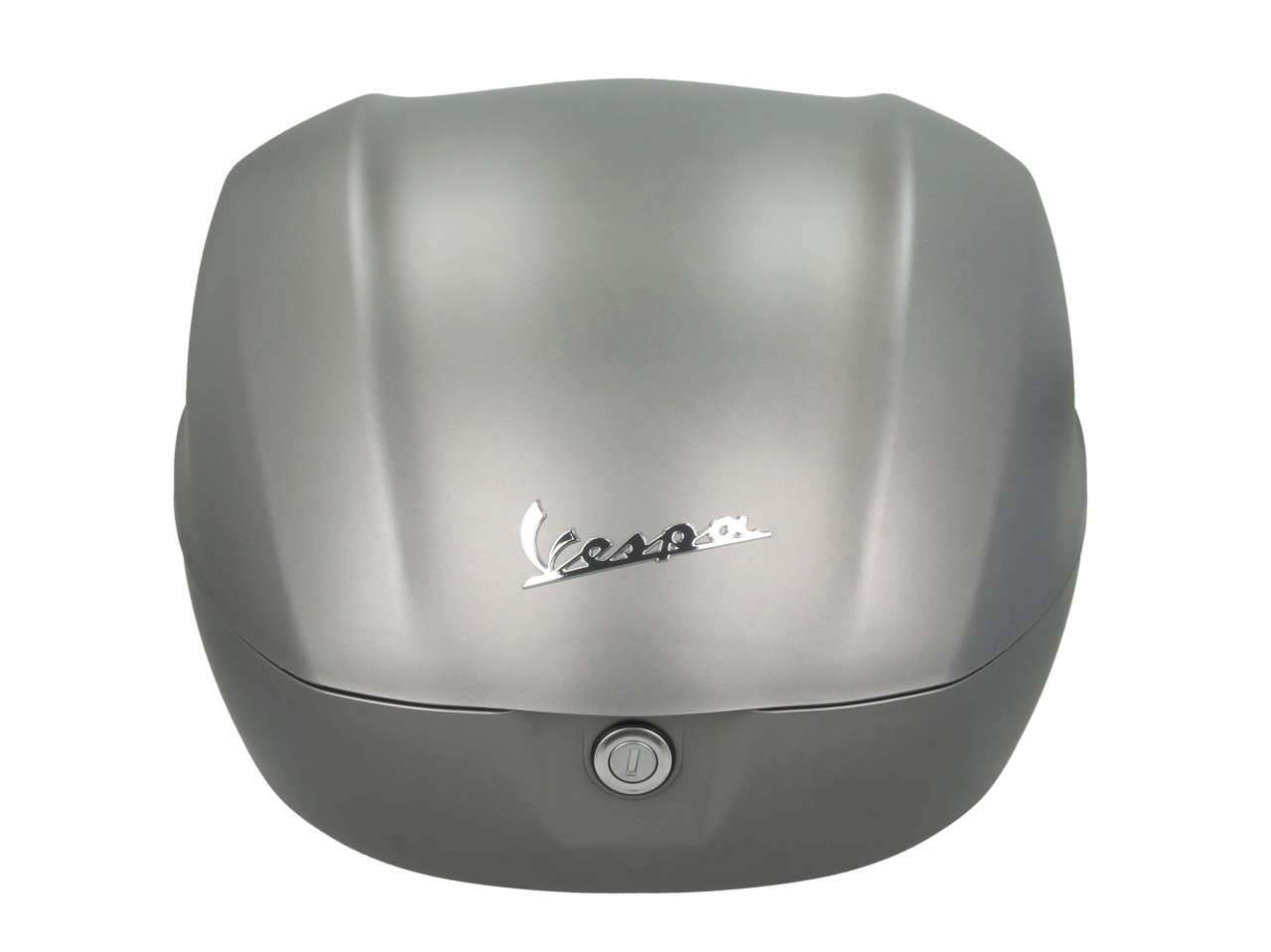 Baúl trasero para Vespa de 32 l, gris, modelo G22, sin respaldo