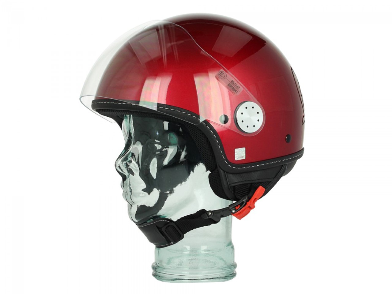 Casco Vespa "Visor" 2.0 Jet Rojo Must 880/A Talla XS