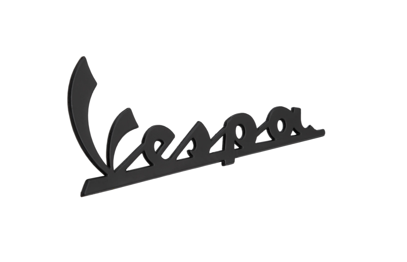 Letras "Vespa" en el escudo de la pata delantera - negro brillante/antracita