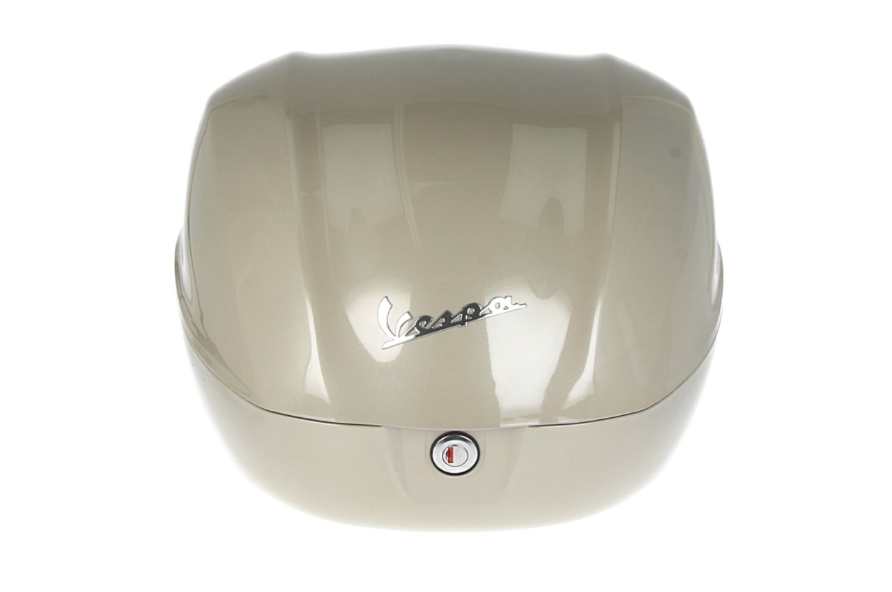 Baúl original de 32 l, color beige, modelo Q01, sin respaldo
