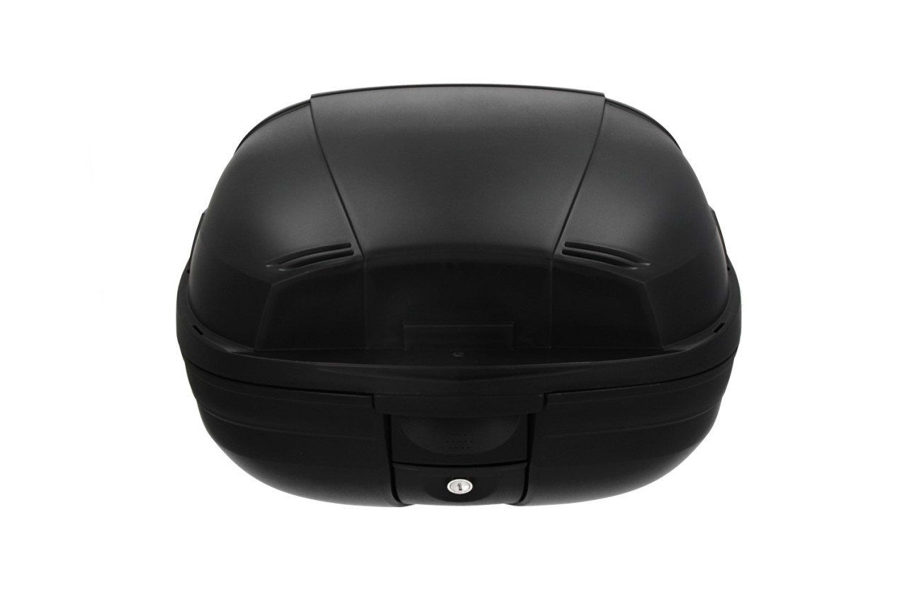Top Case, 37 l, marrón incl. almohadilla trasera para Piaggio MP3 500 Sport Advance HPE