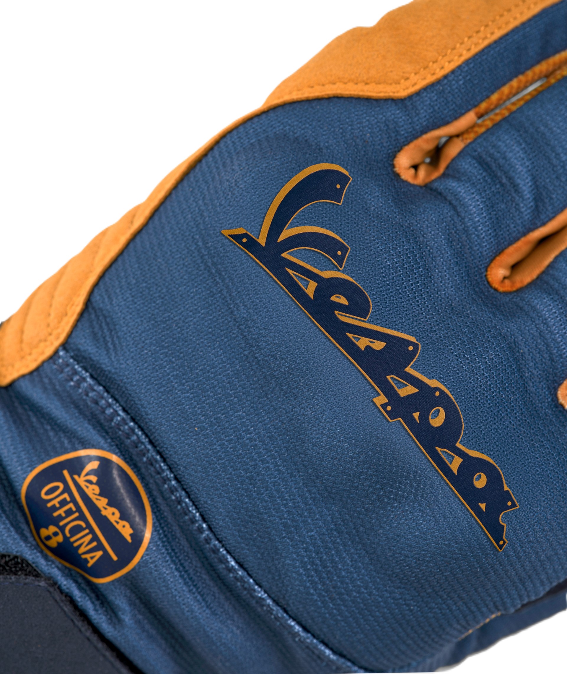 Guantes Vespa Officina 8 azul amarillo