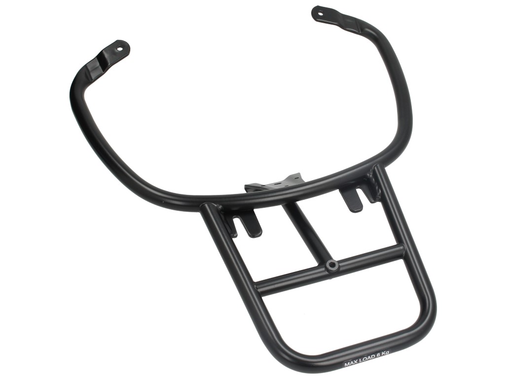 Portaequipajes trasero en negro mate para Vespa Primavera / Sprint / Elettrica