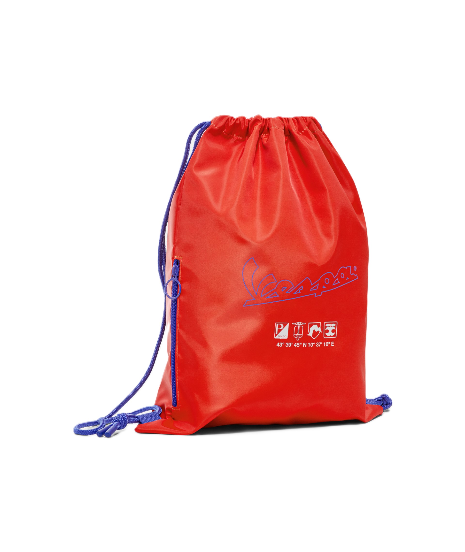 Mochila o bolsa de deporte Vespa en naranja Flame, colección DEC