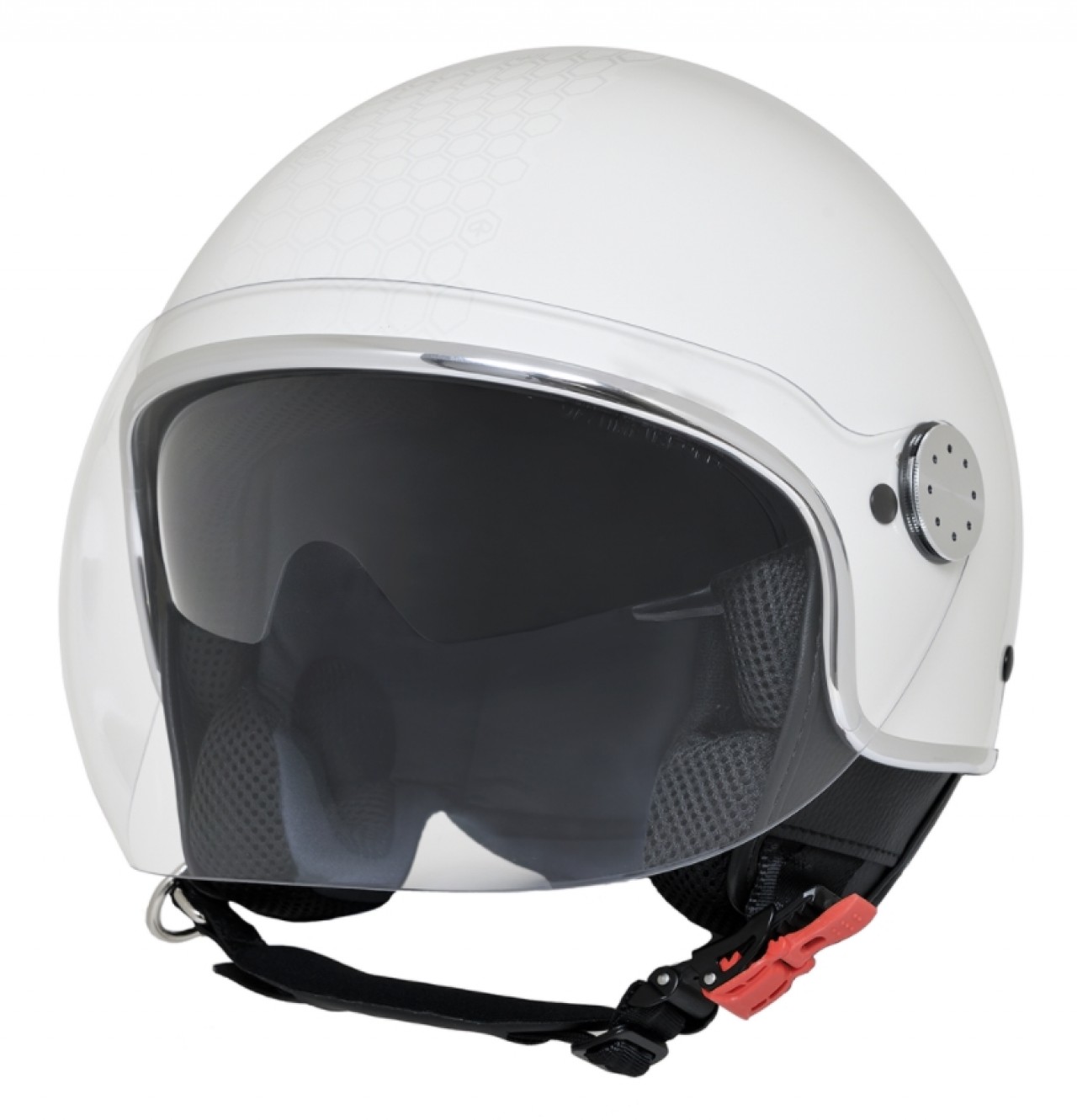 Casco jet Piaggio Demi Jet Mirror blanco mate