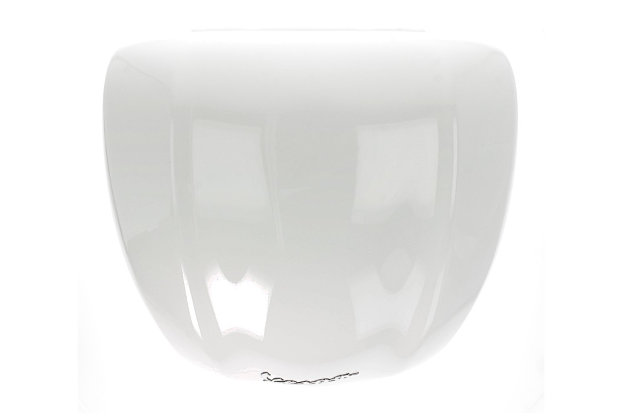 Baúl para Vespa de 32 litros, blanco brillante, B04, sin respaldo