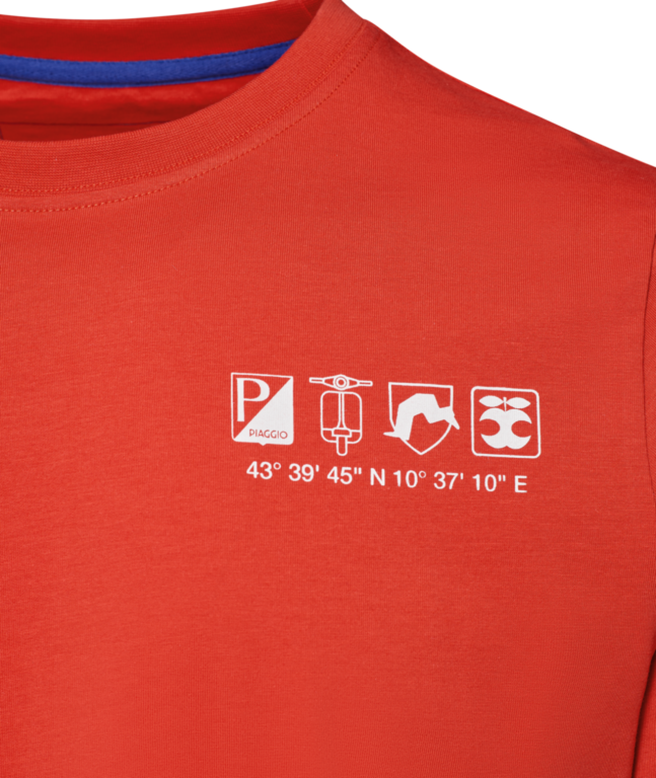 Camiseta Vespa naranja «Flame», colección DEC