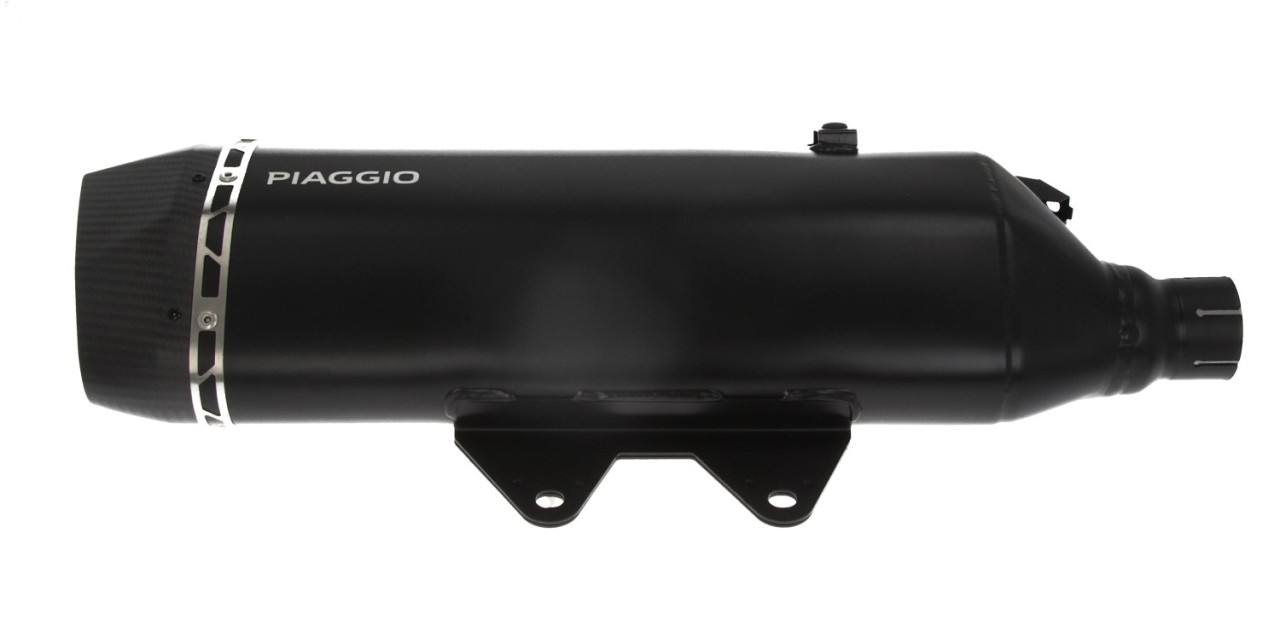 Silenciador Slip-on acero inoxidable negro para Piaggio MP3 HPE 530