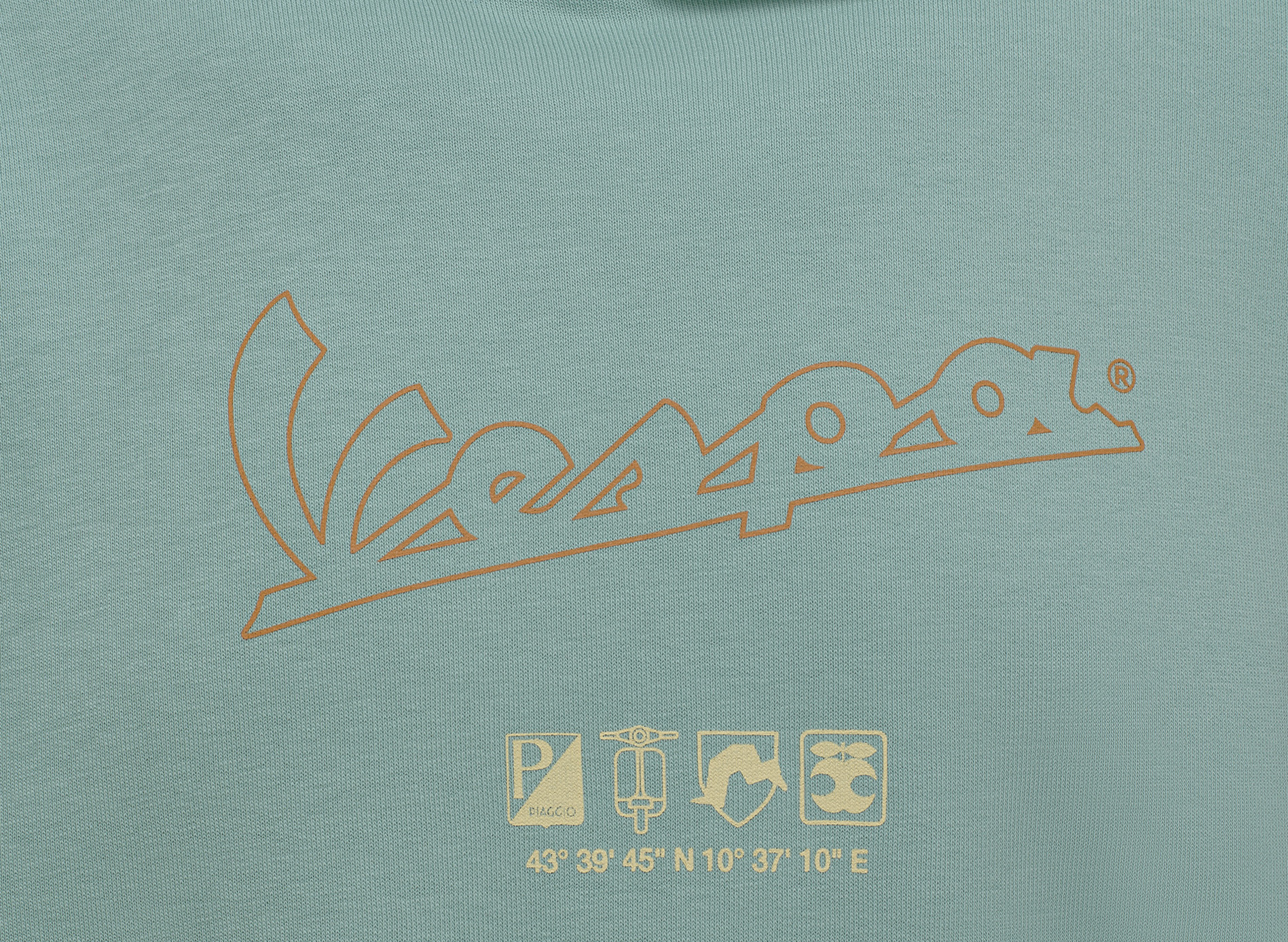 Sudadera Vespa Origin verde DEC-Colección