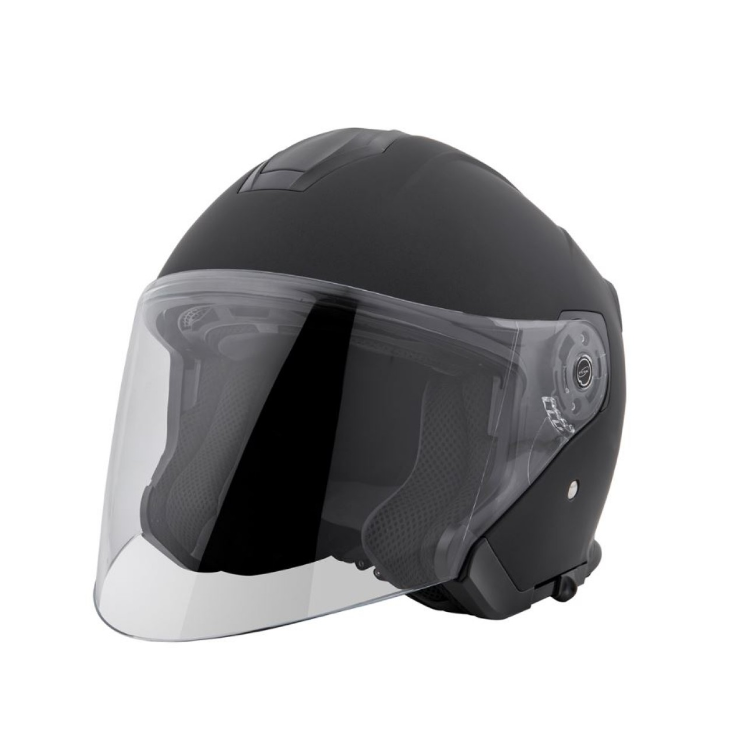 Casco jet Piaggio PFJ negro, mate