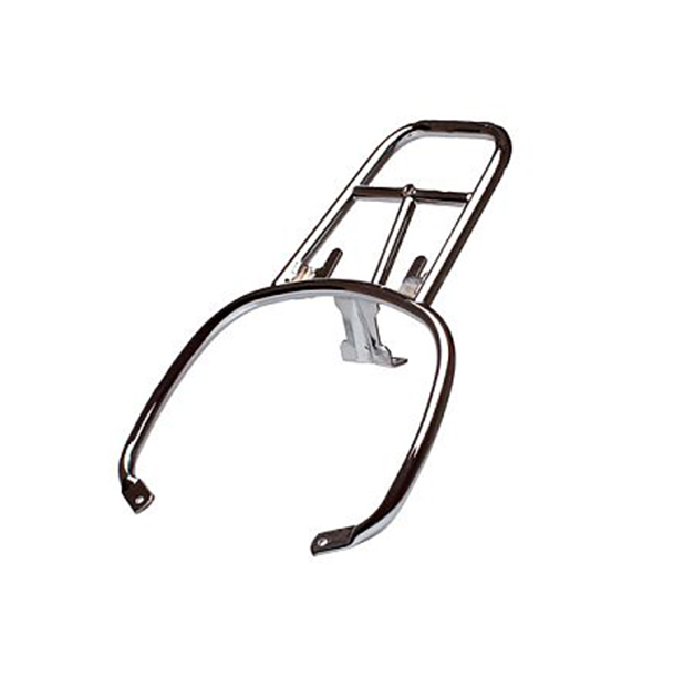 Portaequipajes trasero cromado para Vespa GTS, compatible con el baúl trasero de 32 litros