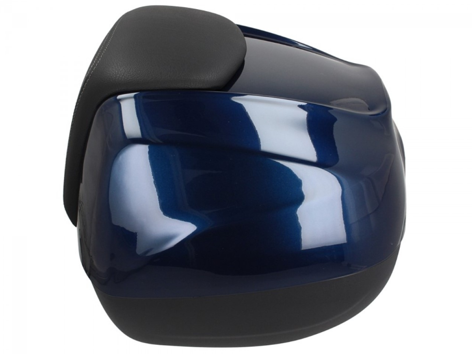 Maleta superior de 37 l con respaldo para Piaggio Medley 125/150 (16-18) - azul medianoche 222/A